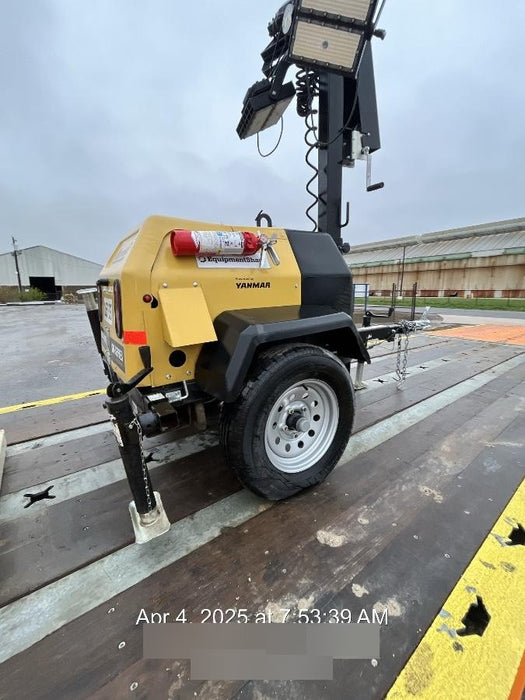 2022 Allmand NLV3GR (4) LED Light Fixture 350W, 23' Vertical Mast, 3kW Prime, Towable, ES Decals, T3