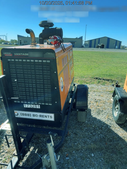 2021 Lincoln Electric Vantage 549X Ready Pak 3, ORANGE (includes trailer, cable rack, fender light kit)
