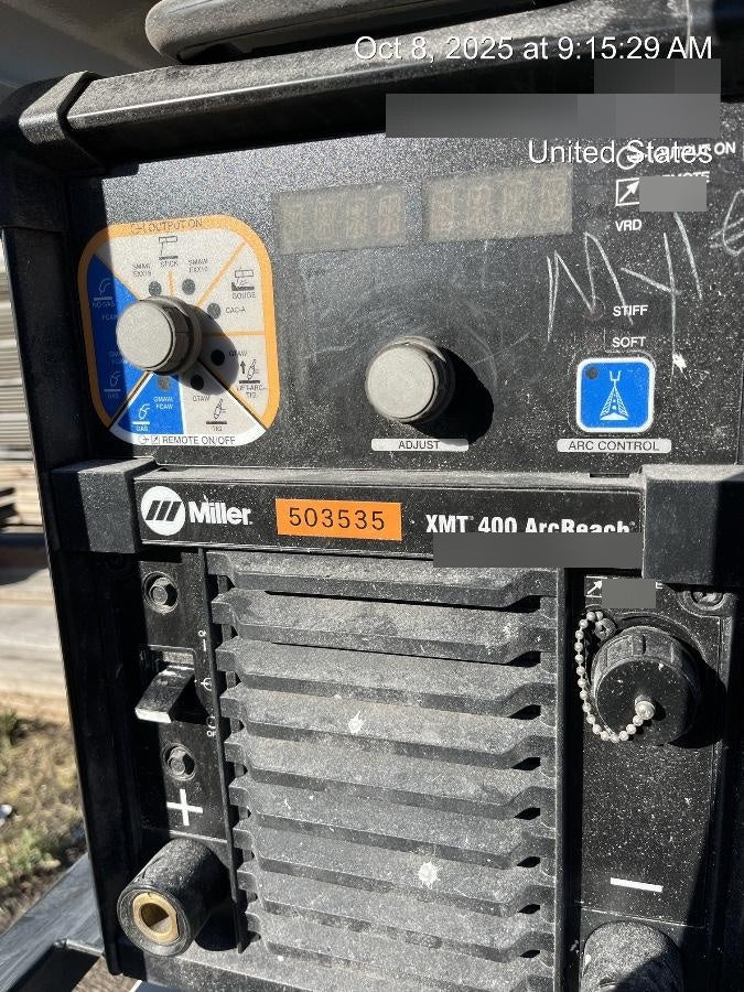 2025 MILLER ELECTRIC XMT 400