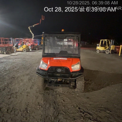 2019 Kubota RTV-X1140W-H 4wd Utility Cart, LED Strobe, Windshield Tempered Glass, Plastic Canopy, Wire Harness Kit, Backup Alarm