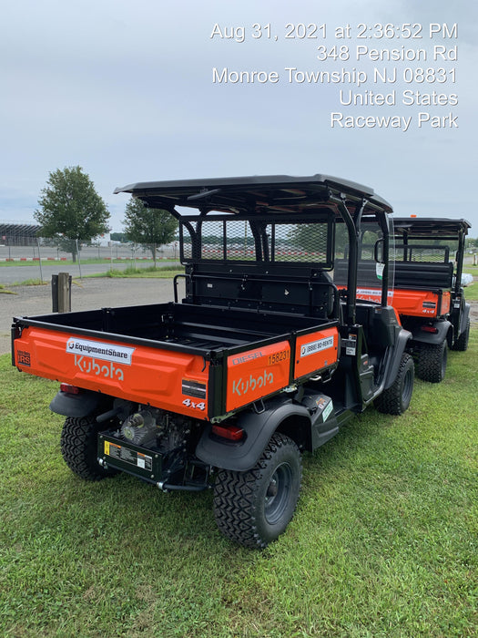 2021 Kubota RTV-X1140W-H Plastic Canopy, Windshield Acrylic Clear, LED Strobe Light, Wire Harness Kit, Back up Alarm