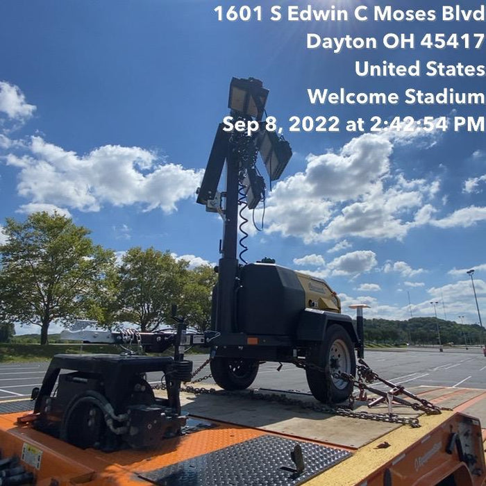 2022 Allmand NLV3GR (4) LED Light Fixture 350W, 23' Vertical Mast, 3kW Prime, Towable, Deep Sea L401, Leveling Jacks, Yanmar T4F 5.8hp