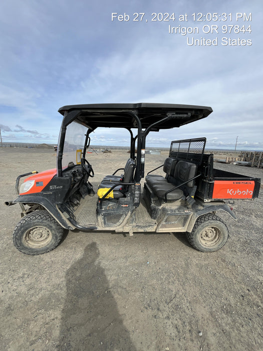 2020 Kubota RTV-X1140W-H Canopy, 4-Seater, Diesel, Windshield Acrylic Clear, Strobe Light, Backup Alarm