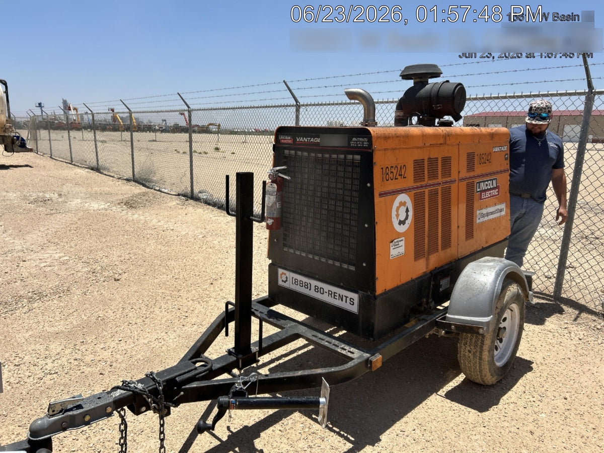2021 Lincoln Electric Vantage 549X Ready Pak 3, ORANGE (includes trailer, cable rack, fender light kit)