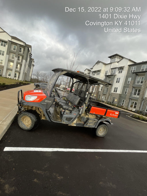 2022 Kubota RTV-X1140W-H Plastic Canopy, Windshield Acrylic Clear, LED Strobe Light, Wire Harness Kit, Back up Alarm