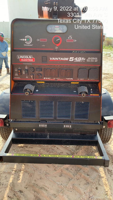 2021 Lincoln Electric Vantage 549X Ready Pak 3, ORANGE (includes trailer, cable rack, fender light kit)