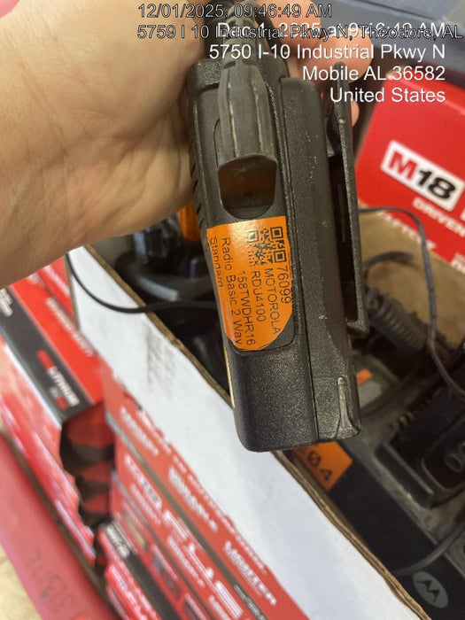 2020 MOTOROLA RDU4100