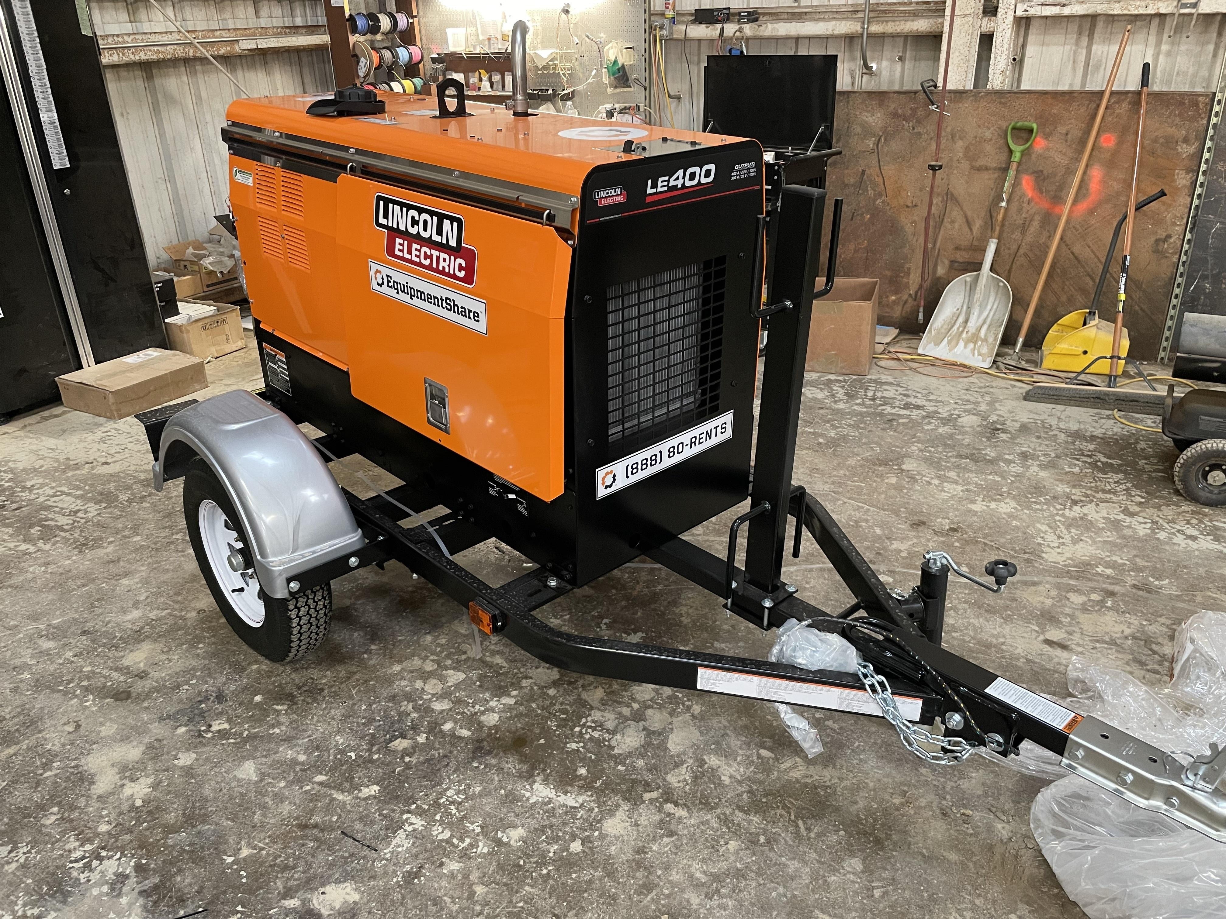 2022 Lincoln Electric LE400 Kubota V1505, Trlr, Cable Rack, Light Kit, ES Decals, T3
