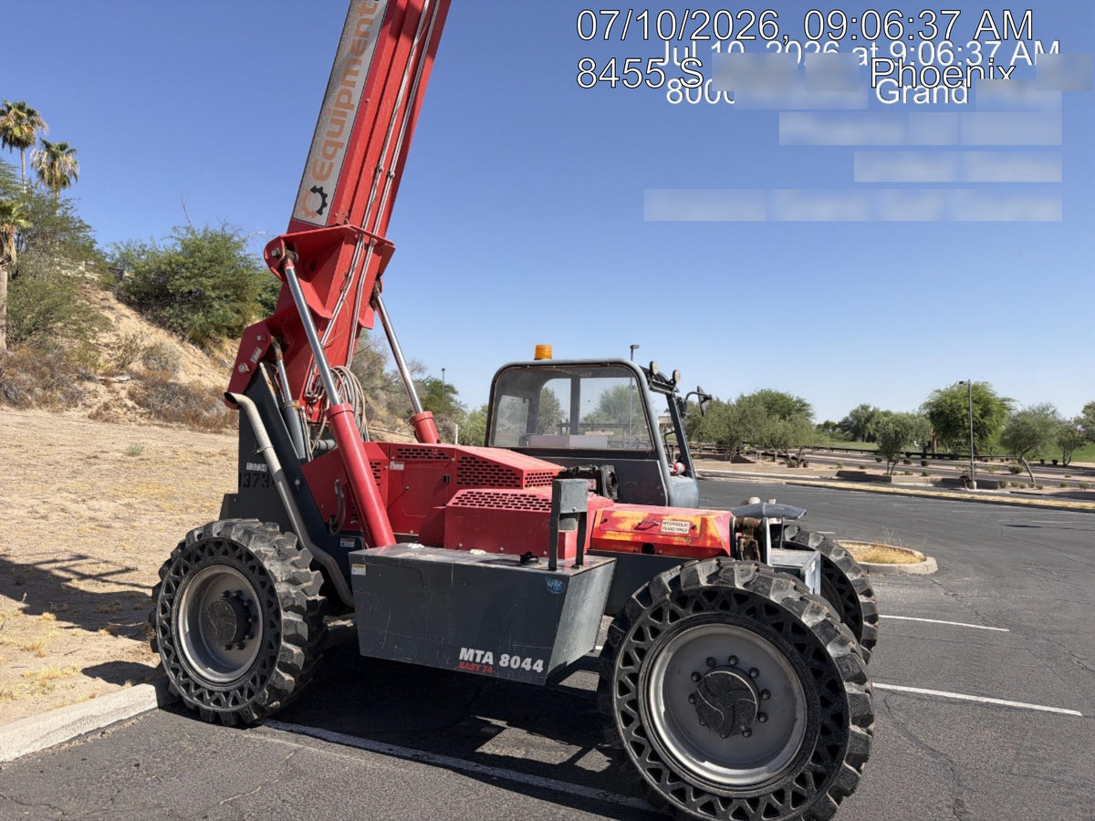 2018 Manitou MTA8044 MTA 8044 - 74 HP T4, Canopy, Worklights/Strobe, Beacon, 66" Carriage, 48" Forks, Solid Tires, Lift Hook, Aux Hydraulics