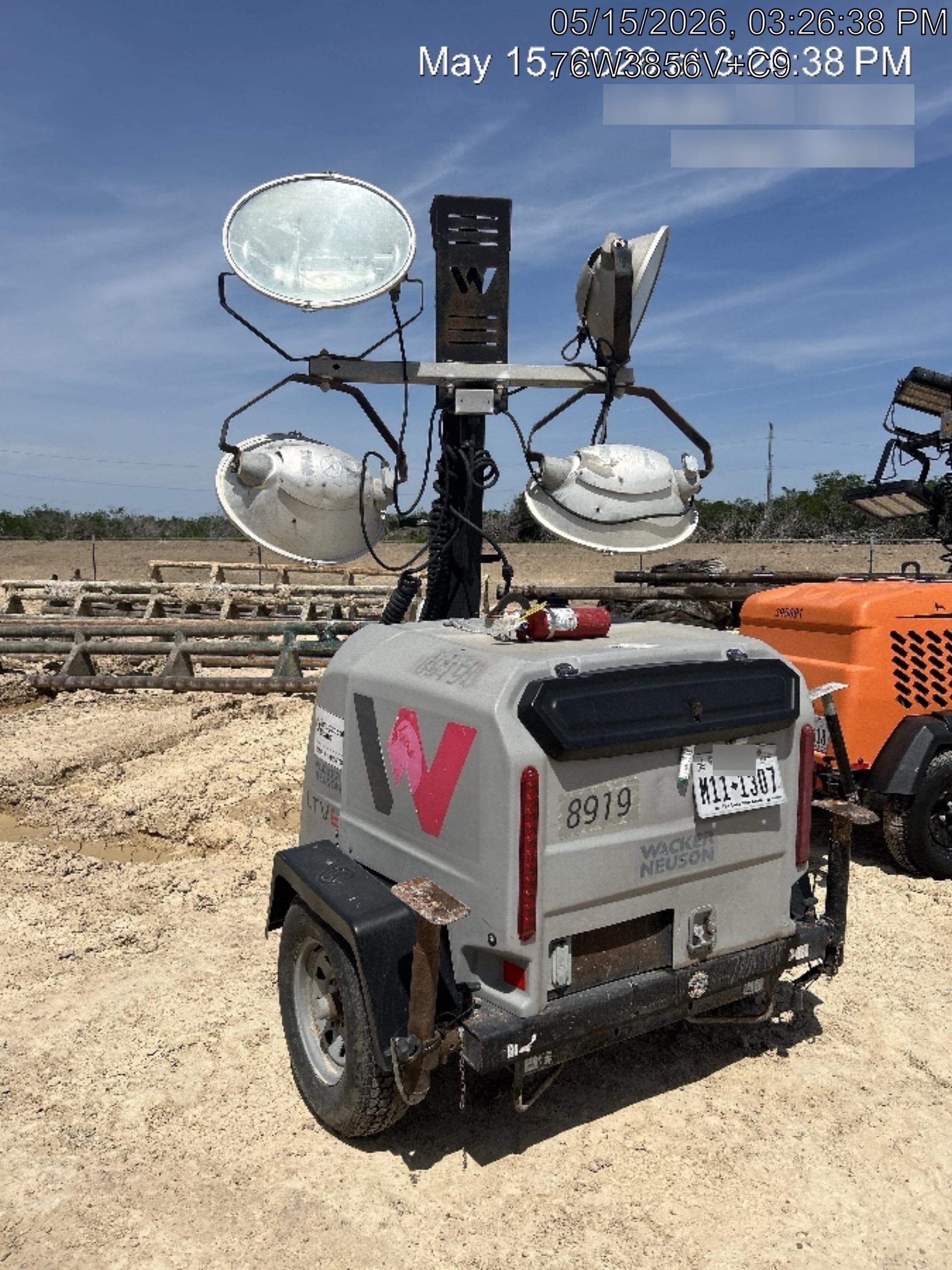 2018 Wacker Neuson LTV6L-MH Wacker Neuson LTV6L Towable Light Tower