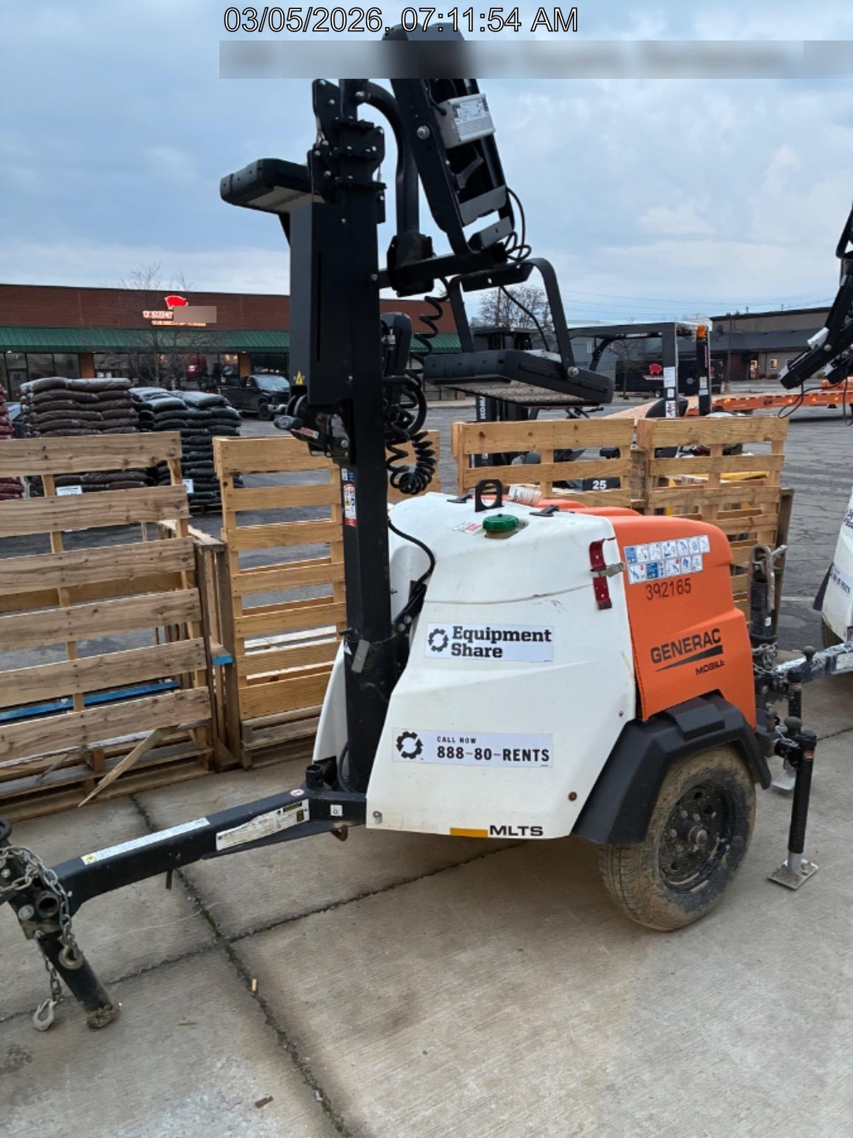 2024 Generac MLT2 Diesel, Flex Switch 120V Input, Powerzone Controller, 
(4) 320W LED Lights, 4kW Generator, 39.9 Gal Fuel Tank, 2" Ball, T3