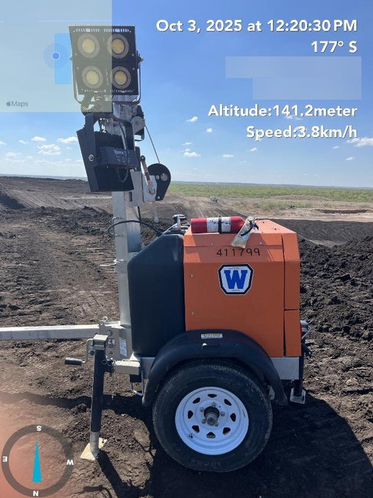 2024 Wanco WLTT-4MM4K Diesel, Deep Sea Controller, Shore Power Plug, Auto Start, (4) 350W LED Floodlights, 4kW Generator, 60 Gal Fuel Tank, 2" Ball, T3