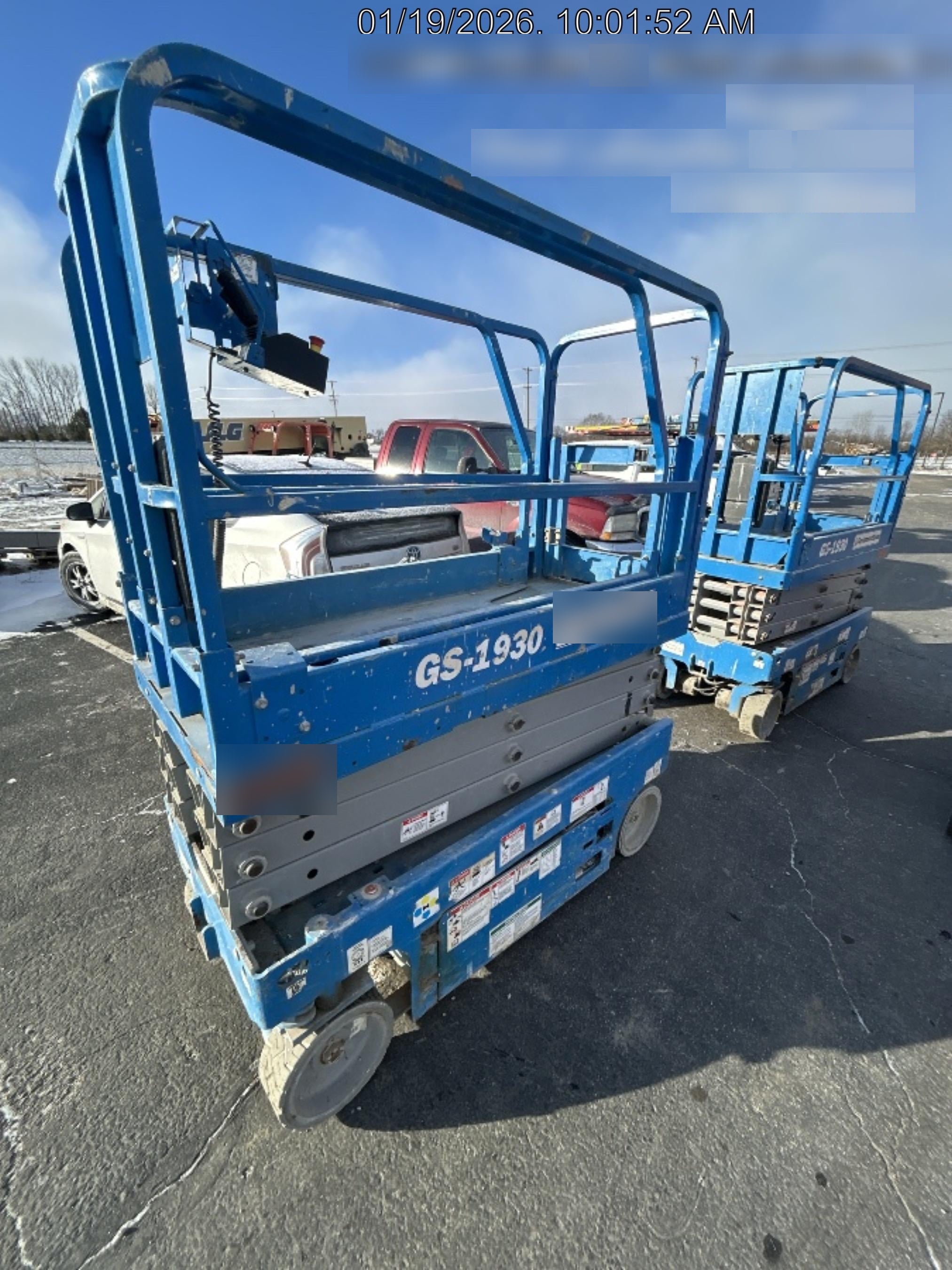 2020 Genie GS-1930 Solid Non Marking Tires, Beacon, Folding rails with half height swing gate