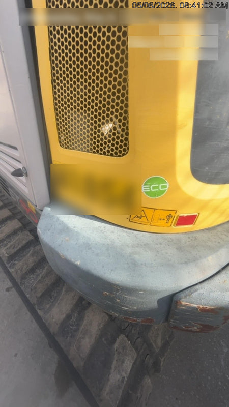 Wacker Neuson ET90 Cab, Long Dipperstick, Track, Bucket