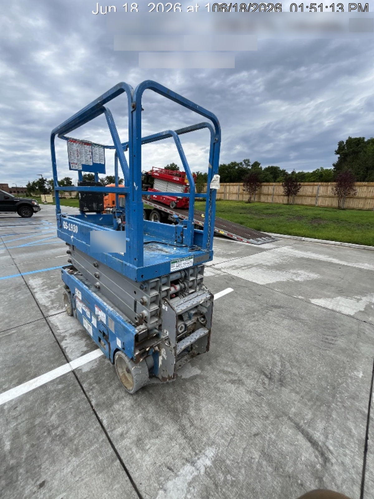 2019 Genie GS-1930 Fixed rails with chain Entry