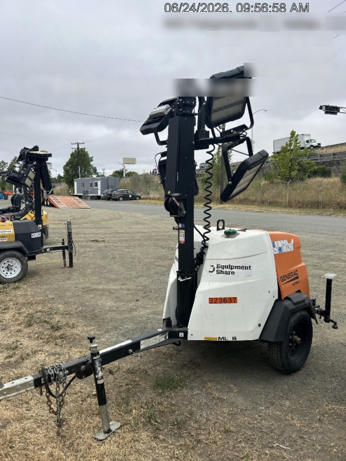2023 Generac MLT2 Diesel, Flex Switch 120V Input, Powerzone Controller, (4) 320W LED Lights, 4kW Generator, 39.9 Gal Fuel Tank, 2" Ball, T3