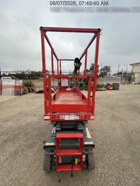 2020 Skyjack SJIII-3219 Solid NM Tires, Half height spring hinged entry gate, Dual Beacons, 800W Inverter