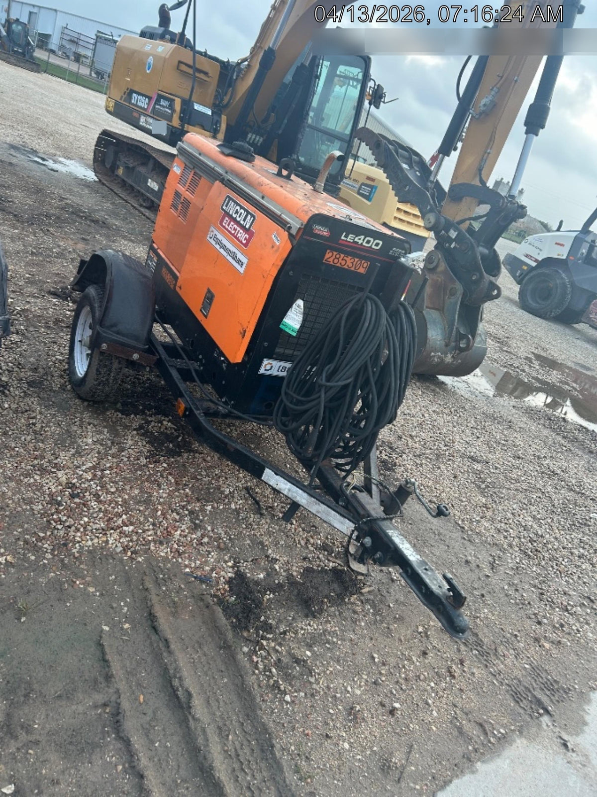2022 Lincoln Electric LE400 Kubota V1505, Trlr, Cable Rack, Light Kit, ES Decals, T3