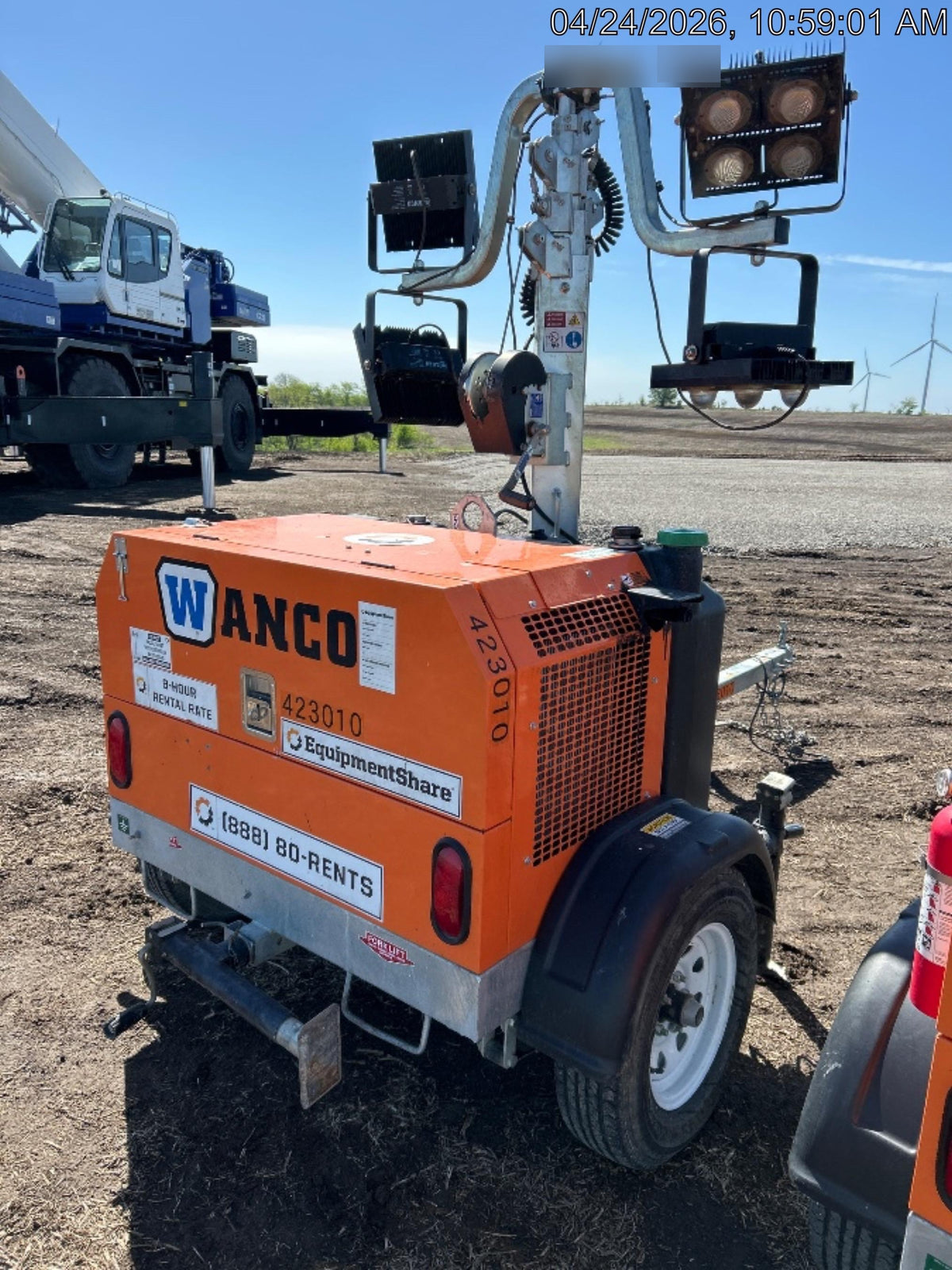 2024 Wanco WLTT-4MM4K Diesel, Deep Sea Controller, Shore Power Plug, Auto Start, (4) 350W LED Floodlights, 4kW Generator, 60 Gal Fuel Tank, 2" Ball, T3