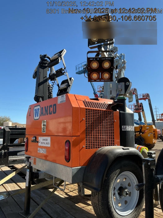 2024 Wanco WLTT-4MM4K Diesel, Deep Sea Controller, Shore Power Plug, Auto Start, (4) 350W LED Floodlights, 4kW Generator, 60 Gal Fuel Tank, 2" Ball, T3