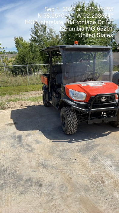 2022 Kubota RTV-X1140W-H Plastic Canopy, Windshield Acrylic Clear, LED Strobe Light, Wire Harness Kit, Back up Alarm