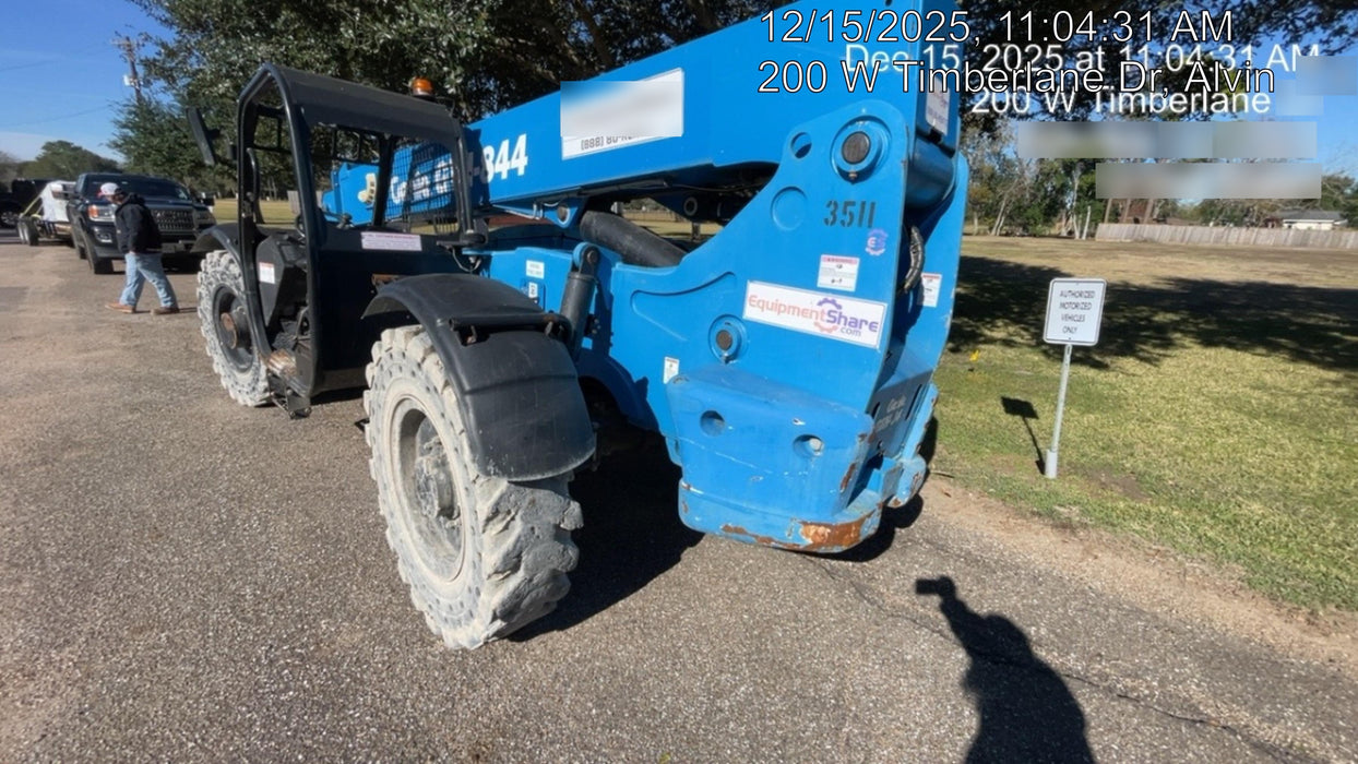2017 Genie GTH-844 Diesel Engine, Solid Tires, 60" Carriage, Open ROPS