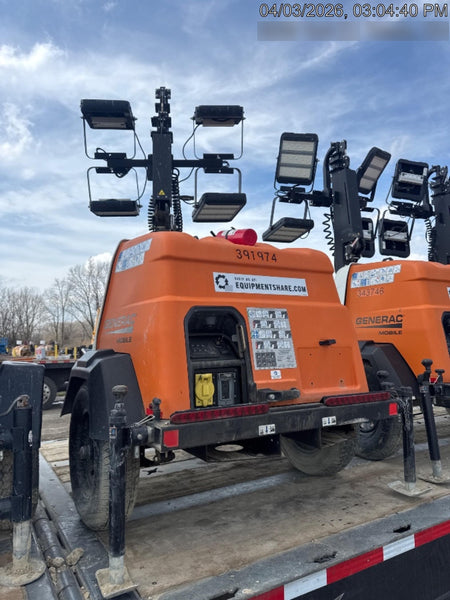 2024 Generac MLT2 Diesel, Flex Switch 120V Input, Powerzone Controller, 
(4) 320W LED Lights, 4kW Generator, 39.9 Gal Fuel Tank, 2" Ball, T3