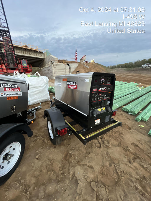 2024 Lincoln Electric LE400 Kubota V1505, Trlr, Cable Rack, Light Kit, ES Decals, T3