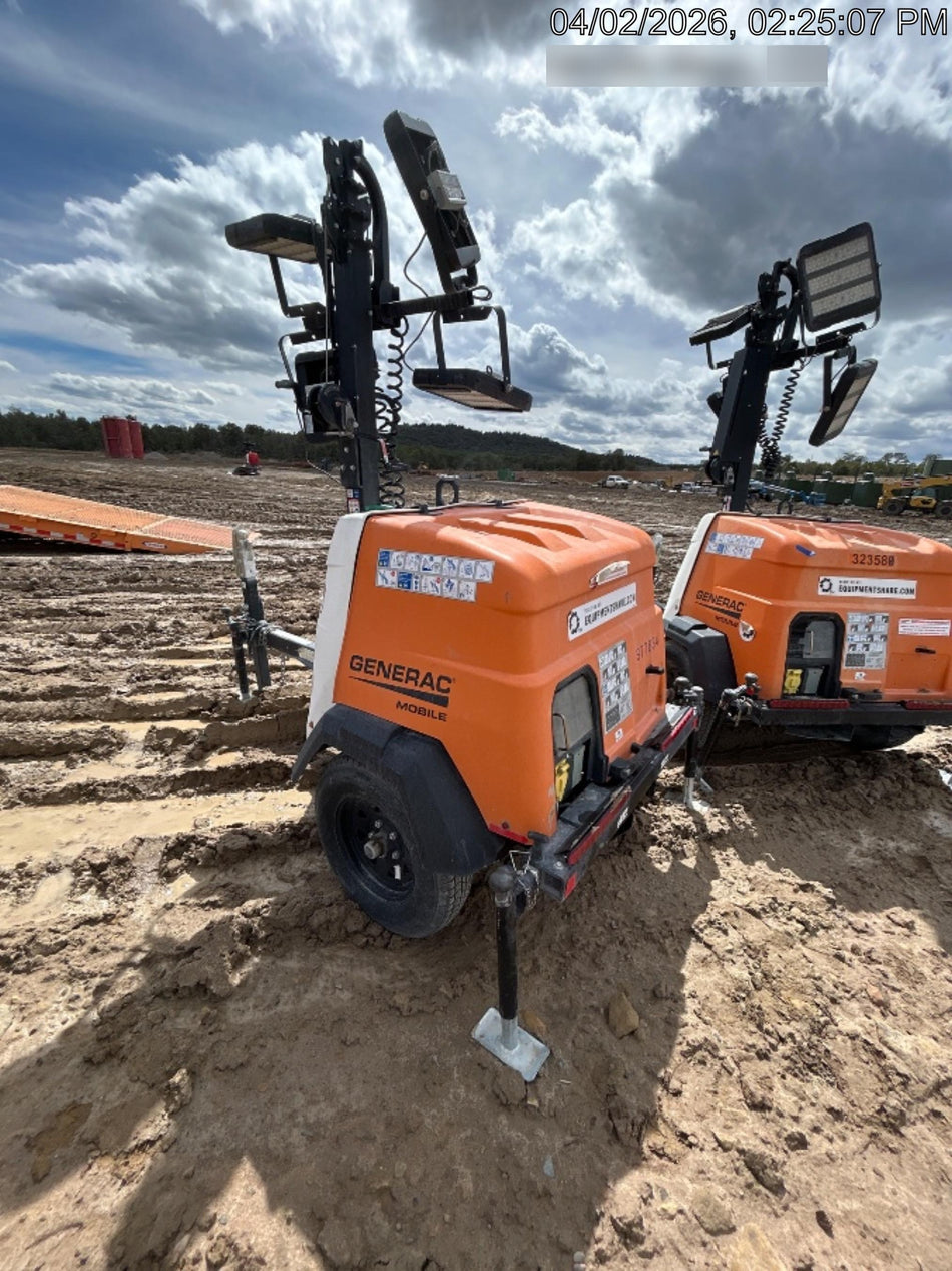2023 Generac MLT2 Diesel, Flex Switch 120V Input, Powerzone Controller, 
(4) 320W LED Lights, 4kW Generator, 39.9 Gal Fuel Tank, 2" Ball, T3