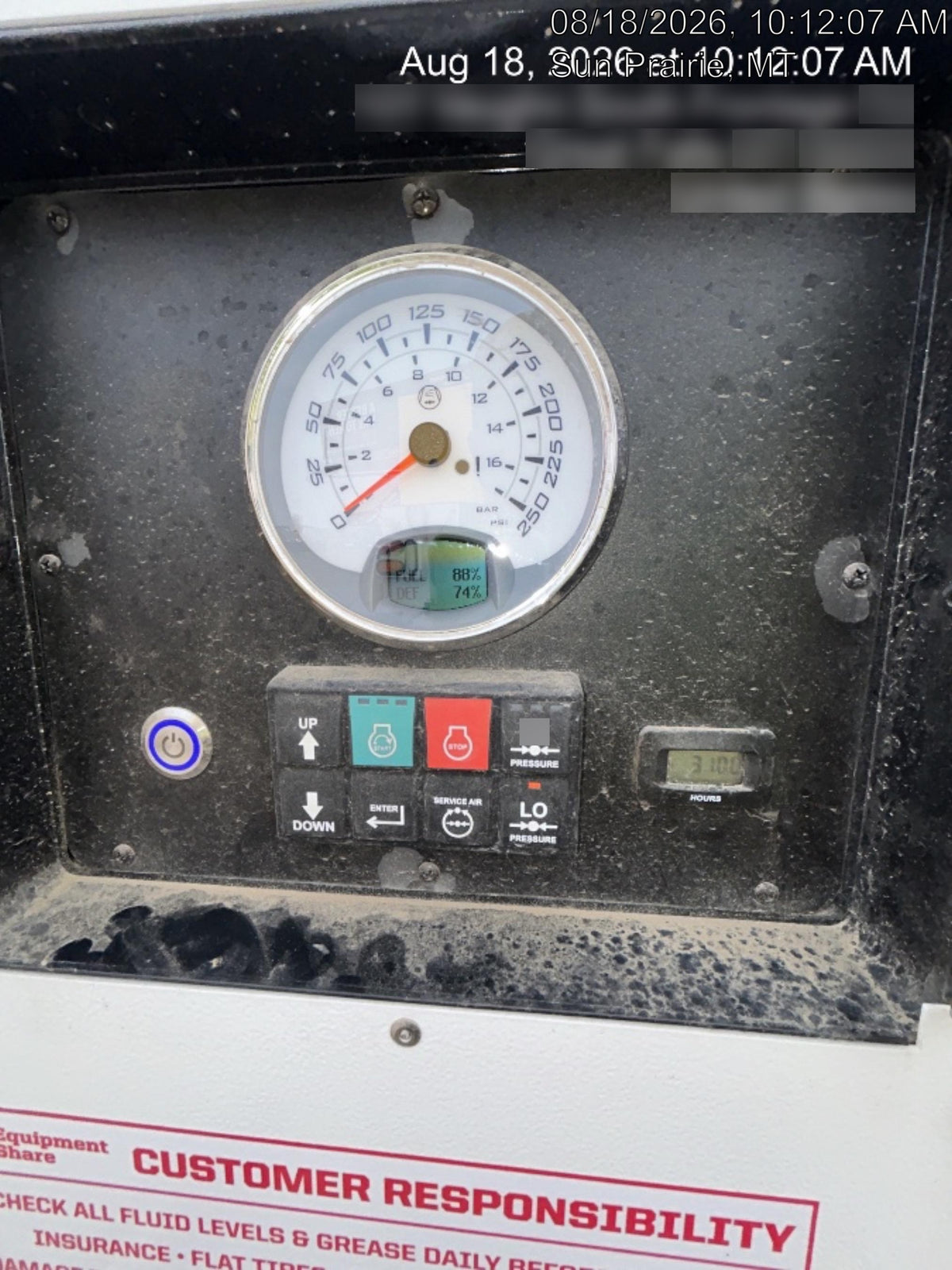 Wacker Neuson LTV6K-MH Wacker Neuson LTV6K Mobile Light Tower w/Fuel Level Sensor Installed