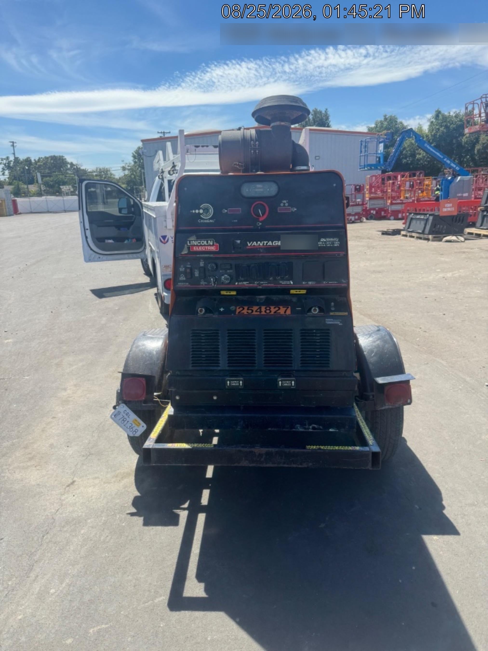 2022 Lincoln Electric Vantage 549X Crosslink Technology, Trailer Mounted, ES Decals, T3