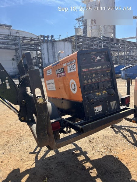 2021 Lincoln Electric Vantage 322 Vantage 322 Ready Pak 3 w/ Decals, ORANGE (includes trailer, cable rack, fender light kit) NO Telematics