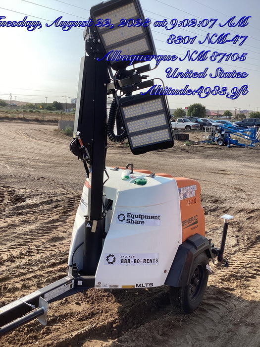 2023 Generac MLT2 Diesel, Flex Switch 120V Input, Powerzone Controller, (4) 320W LED Lights, 4kW Generator, 39.9 Gal Fuel Tank, 2" Ball, T3