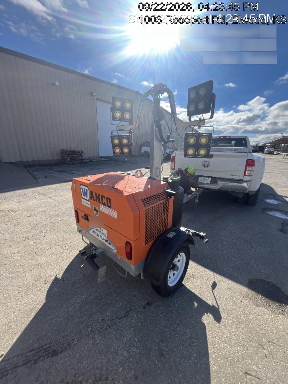 2024 Wanco WLTT-4MM4K Diesel, Deep Sea Controller, Shore Power Plug, Auto Start, (4) 350W LED Floodlights, 4kW Generator, 60 Gal Fuel Tank, 2" Ball, T3