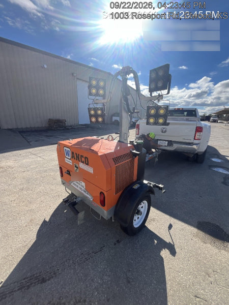2024 Wanco WLTT-4MM4K Diesel, Deep Sea Controller, Shore Power Plug, Auto Start, (4) 350W LED Floodlights, 4kW Generator, 60 Gal Fuel Tank, 2" Ball, T3