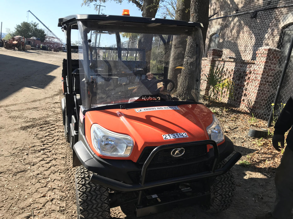 2022 Kubota RTV-X1140W-H Plastic Canopy, Windshield Acrylic Clear, LED Strobe Light, Wire Harness Kit, Back up Alarm