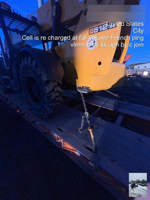 2020 JCB 512-56 Canopy, 74Hp, Solid Tires, Work Lights, Beacon, Aux Hydraulics, Back up Alarm, Lifting Eye, ES Decals