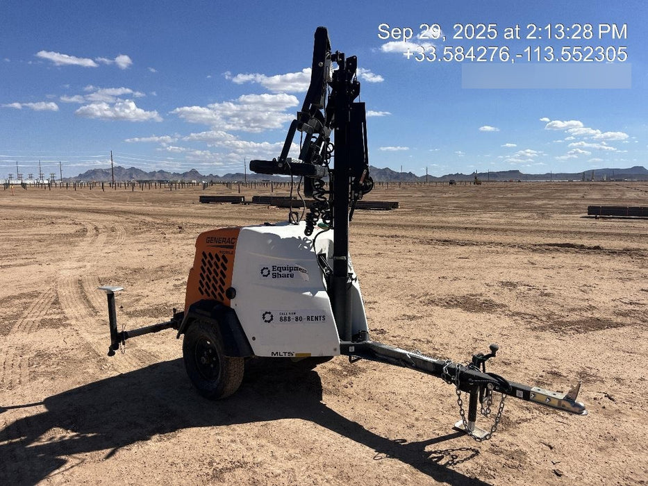 2024 Generac MLT2 Diesel, Flex Switch 120V Input, Powerzone Controller, 
(4) 320W LED Lights, 4kW Generator, 39.9 Gal Fuel Tank, 2" Ball, T3