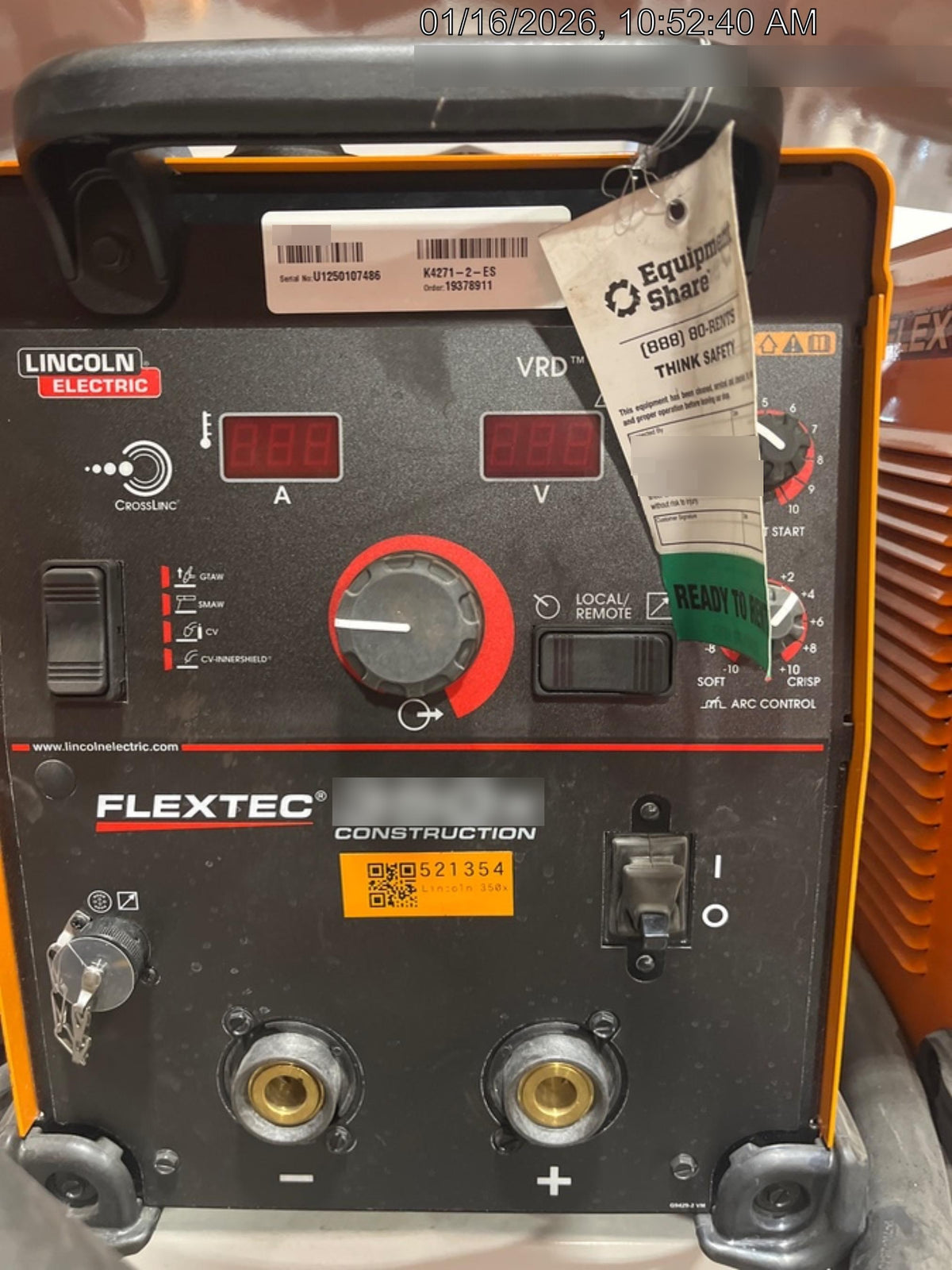 2025 LINCOLN ELECTRIC FLEXTEC 350X