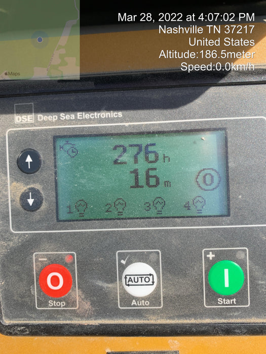 2021 Allmand NLV3GR (4) LED Light Fixture 350W, 23' Vertical Mast, 3kW Prime, Towable, Deep Sea L401, Leveling Jacks, Yanmar T4F 5.8hp