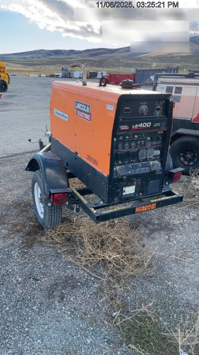 2023 Lincoln Electric LE400 Kubota V1505, Trlr, Cable Rack, Light Kit, ES Decals, T3