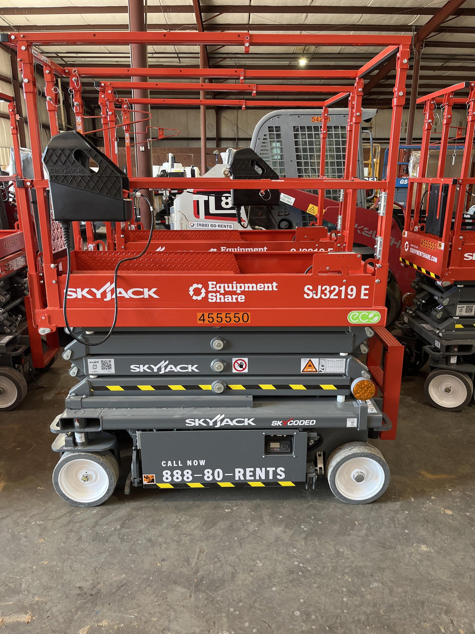 2024 Skyjack SJ3219 Electric Drive, Sld NM Tires, DBcns, RFRails, Power to Platform, T3 + Access Control