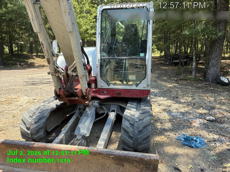 2019 Takeuchi TB290 Cab/Heat/AC Rubber tracks, Dozer blade, Travel alarm, Auxiliary hydraulics w/Manual QC, Hydraulic thumb, 18", 24", and 36" Buckets