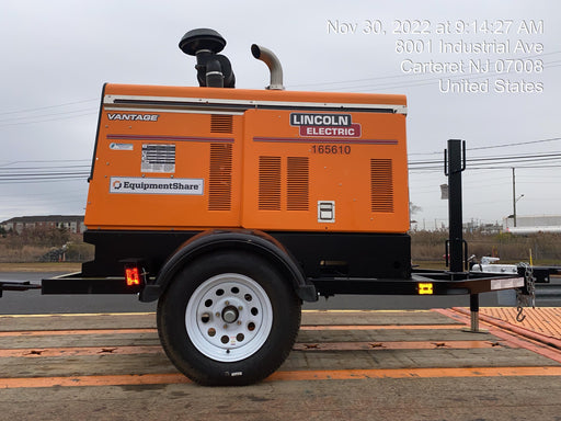 2021 Lincoln Electric Vantage 549X Ready Pak 3, ORANGE (includes trailer, cable rack, fender light kit)