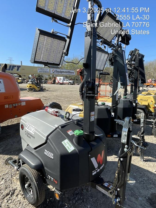 2024 Wacker Neuson LTT4 Diesel, Kohler KDW702, Deep Sea Controller, Auto Start, LED 320W, Bypass Outlet, T3