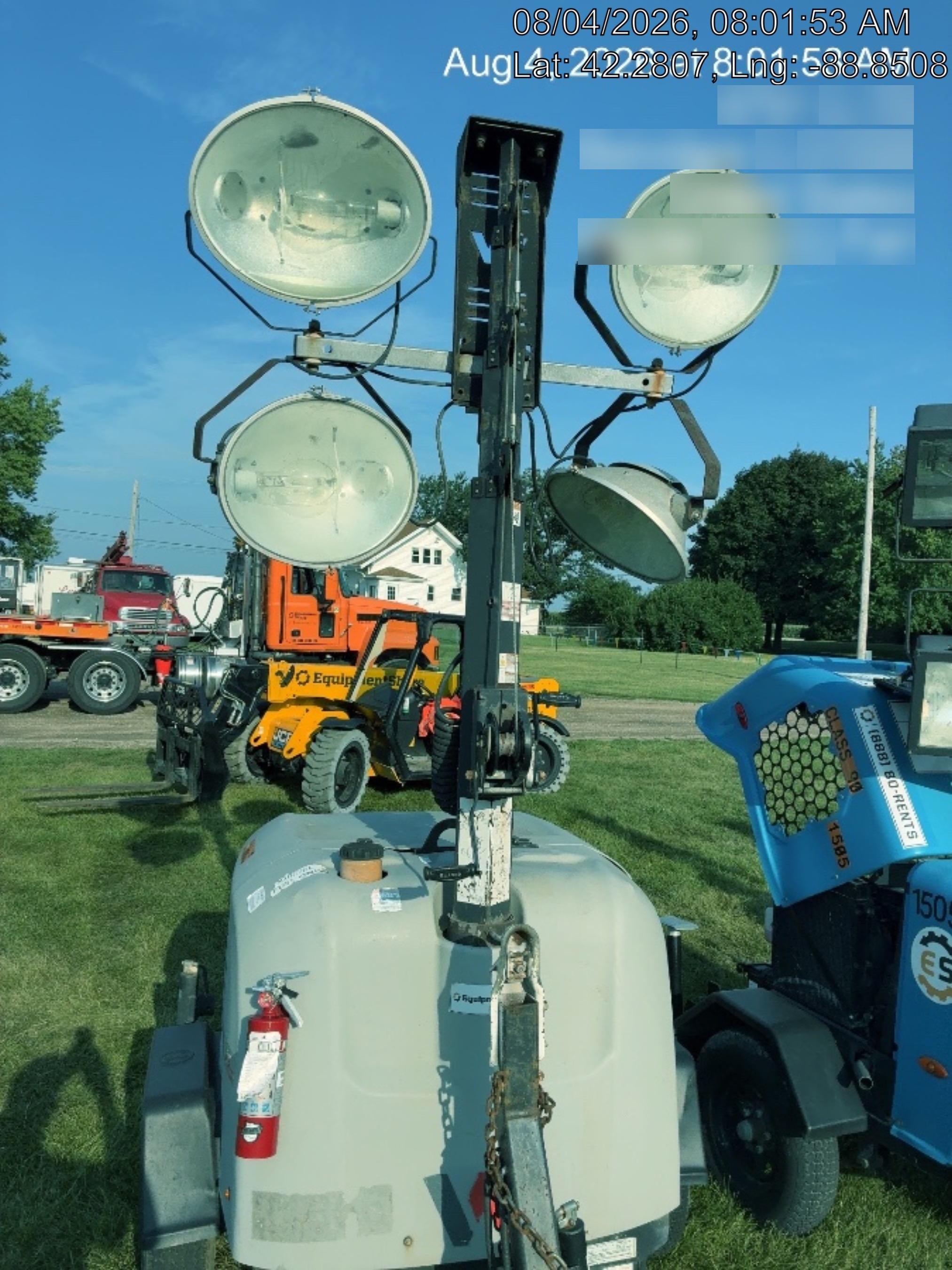 2019 Wacker Neuson LTV6L-MH Wacker Neuson LTV6L Mobile Light Tower w/Fuel Level Sensor Installed
