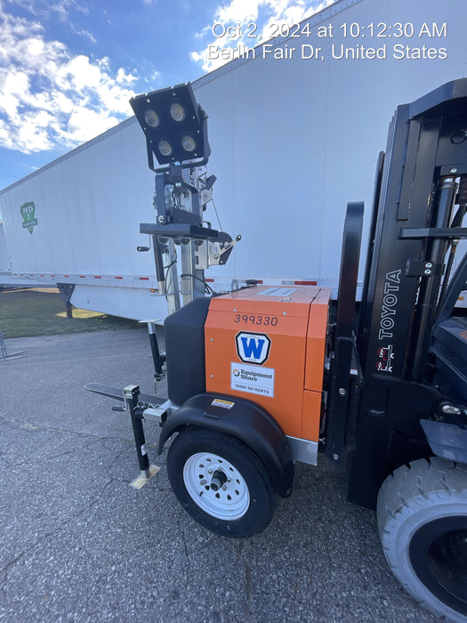 2024 Wanco WLTT-4MM4K Diesel, Deep Sea Controller, Shore Power Plug, Auto Start, (4) 350W LED Floodlights, 4kW Generator, 60 Gal Fuel Tank, 2" Ball, T3
