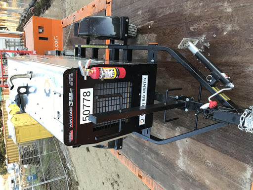 2019 Lincoln Electric Vantage 322 Welder Ready-Pak 3, Two wheel trailer, Fender and Light kit, Cable Rack