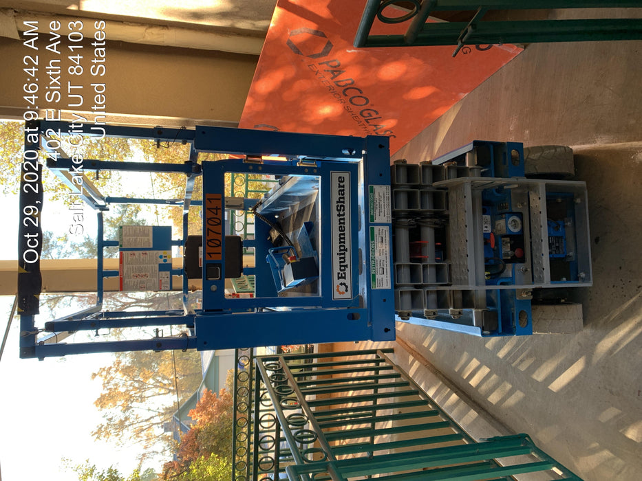 2020 Genie GS-1930 Solid Non Marking Tires, Beacon, Folding rails with half height swing gate, 800W Inverter