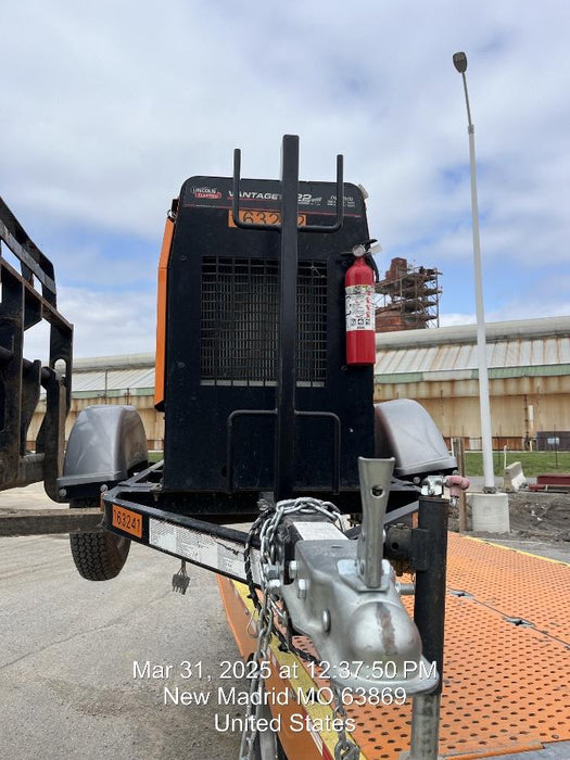 2021 Lincoln Electric Vantage 322 Vantage 322 Ready Pak 3 w/ Decals, ORANGE (includes trailer, cable rack, fender light kit) NO Telematics